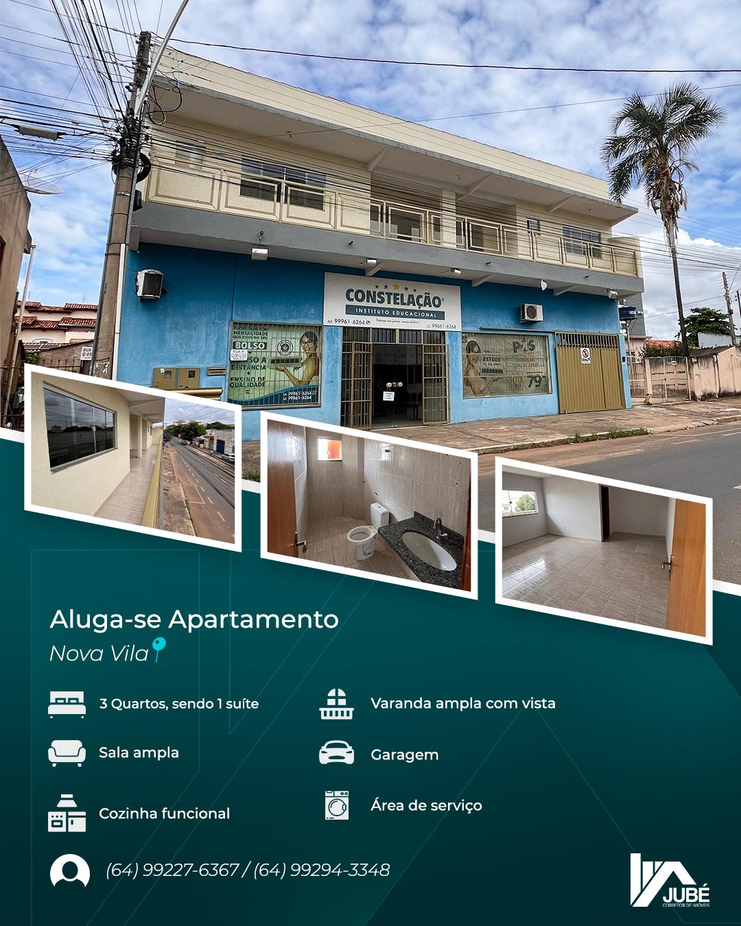 Apartamento para alugar, Nova Vila, 