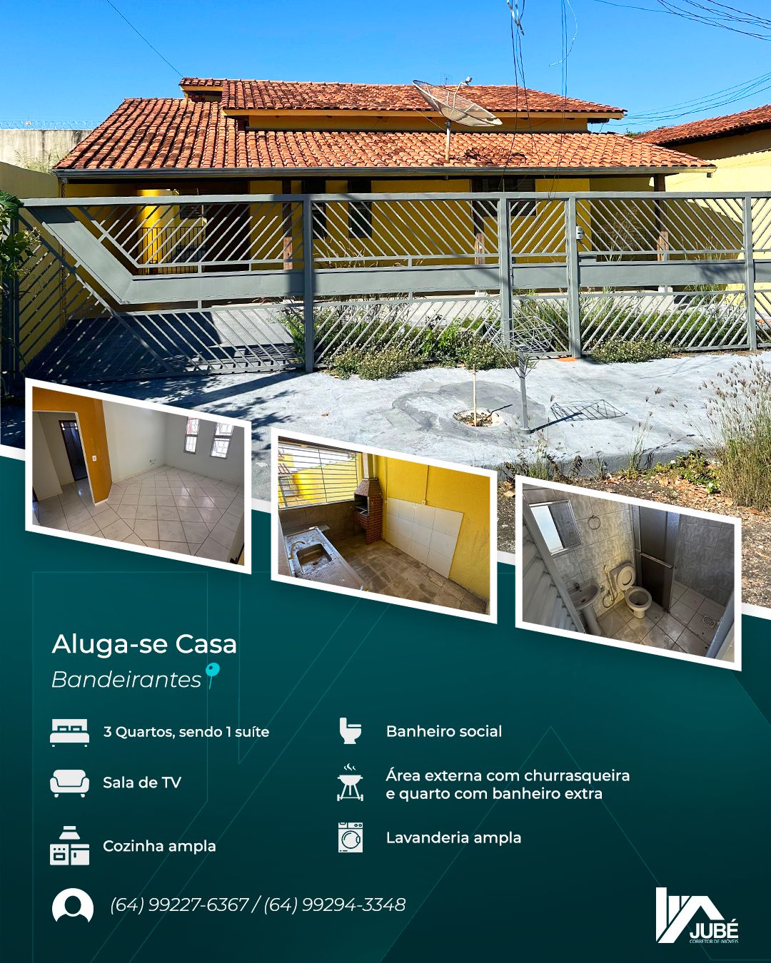 Casa para alugar, Bandeirante, 