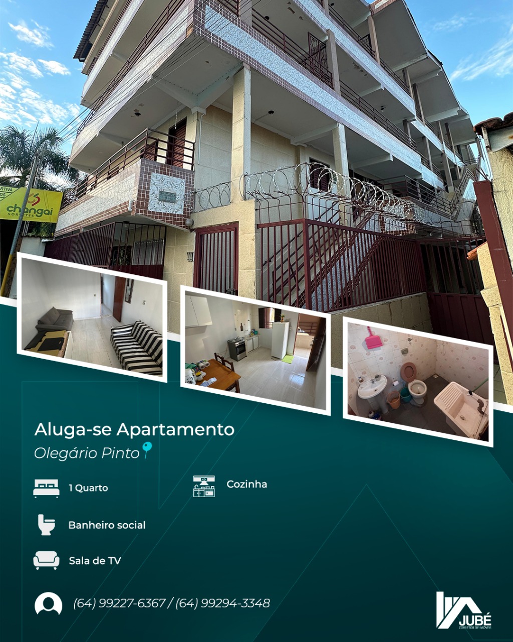 Apartamento para alugar, Olegário Pinto, 