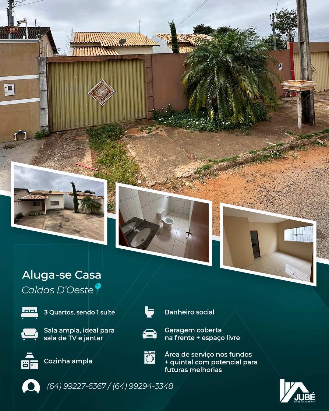 Casa para alugar, Caldas do Oeste, 