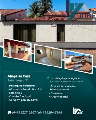 Casa para alugar, Itaguai III, 
